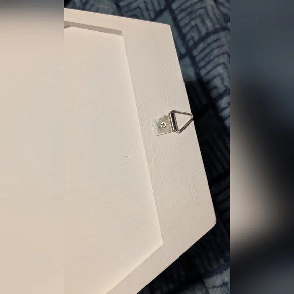 Handmade Blue And Purple Flowers Hexagon Wall Decor (EUC) - Picture 5 of 12